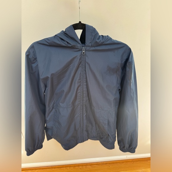 Cat & Jack Blue Raincoat with Hood and Elastic Cuffs - Picture 1 of 5